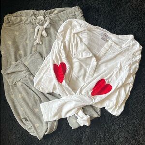 Jillian Harris for Privilege Pajama Set with Heart Accents